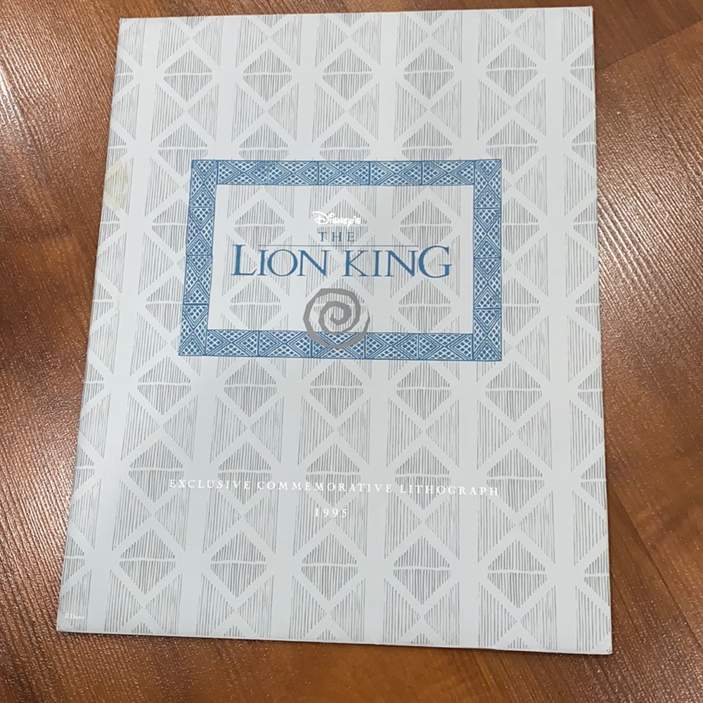 Disney’s The Lion King 1995 exclusive lithograph